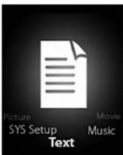 Picture SYS Setup Text Movie Music