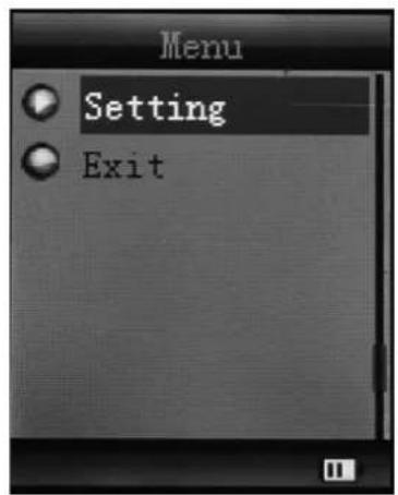 Menu Setting Exit