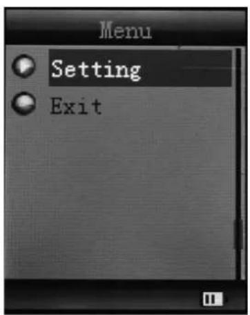 Menu Setting Exit