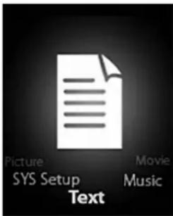 Picture SYS Setup Text Movie Music