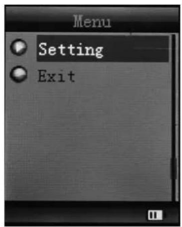 Menu Setting Exit