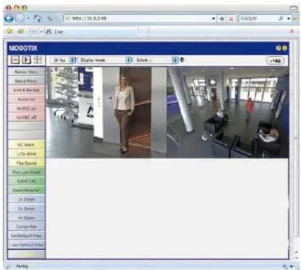 MOBOTIX 34 fps Display Video Select v192 Action Views Sensed Views View & Screened Audio/Video View/View View/View off GC Scene LCDs Stream Play Sound Play Last View Text/Go List Sound Windowing 2x Audio 2x Zoom 4x Options Camera Run Set Default View Set Default View Fengg