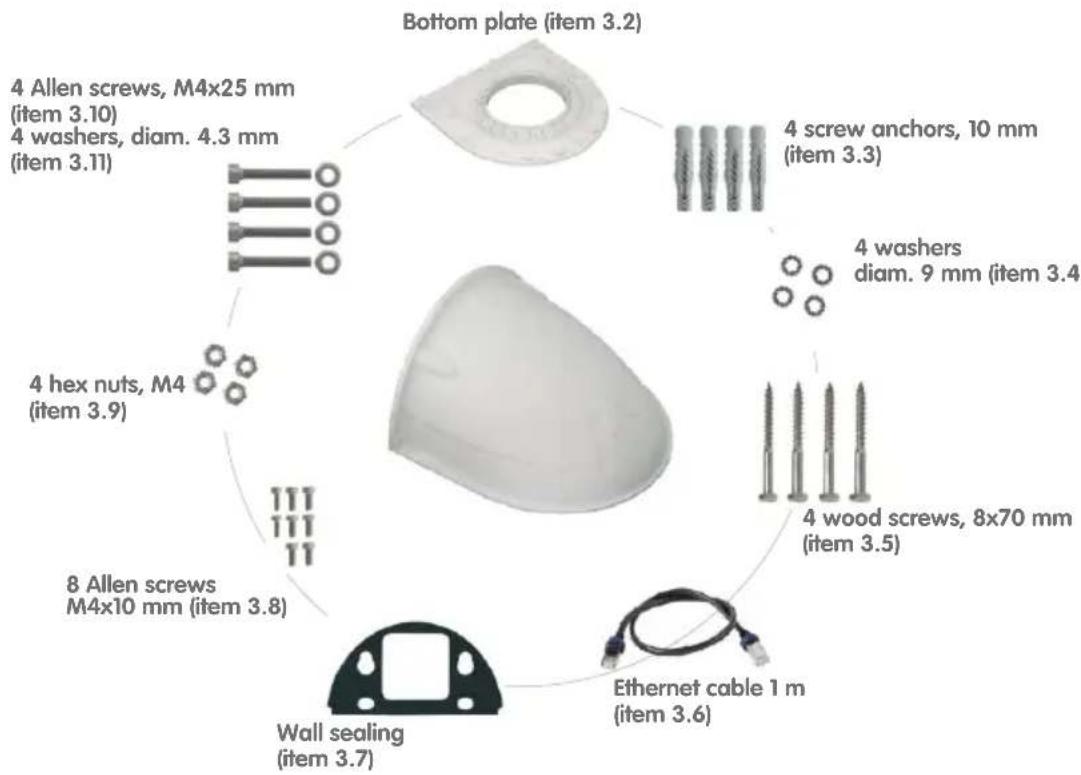 Mobotix D15Di-Sec-180 5MP - Camera Housing and Connectors – D15D-Sec-DNight-Fix - 4