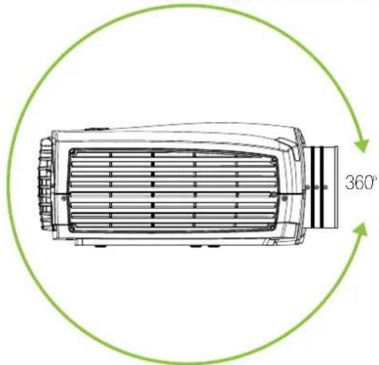 Barco CTHD-61B - Projector angle (tilt) - 1