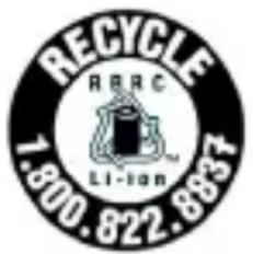 RECYCLE, RRRC, LI-ION, 7.800.822.8837.