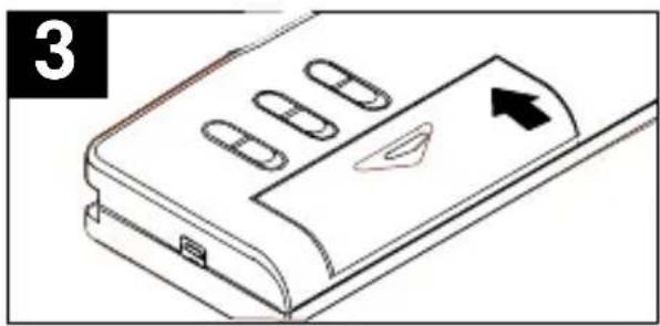 OLYMPIA Memo 88 - Inserting the batteries - 5