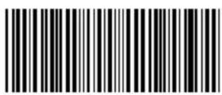 Black and white barcode image with vertical lines and a central dot