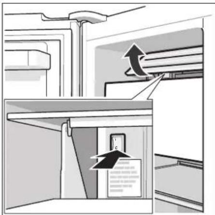 Diagram illustrating airflow or ventilation system with labeled components and directional arrows indicating flow direction