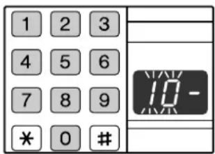 1 2 3 4 5 6 7 8 9 * 0 #
