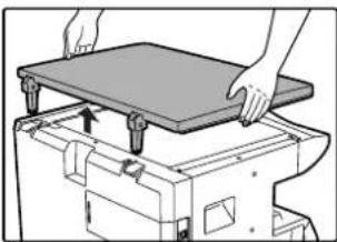OLIVETTI d-COPIA 1601 - Removing the document cover - 1