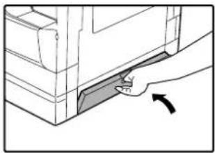 OLIVETTI d-COPIA 1601 - Close the lower side cover. - 1