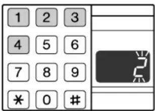 1 2 3 4 5 6 7 8 9 * 0 #
