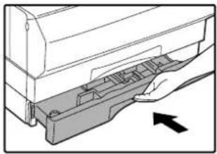 OLIVETTI d-COPIA 1601 - Close the lower paper tray. - 1