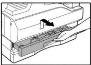 OLIVETTI d-COPIA 1601 - Loading the paper tray - 1