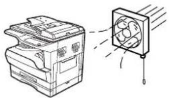 OLIVETTI d-COPIA 1601 - Do not install your machine in areas that are: - 3