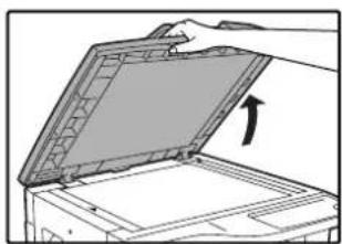 OLIVETTI d-COPIA 1601 - Open the document cover/SPF, and place the original. - 1