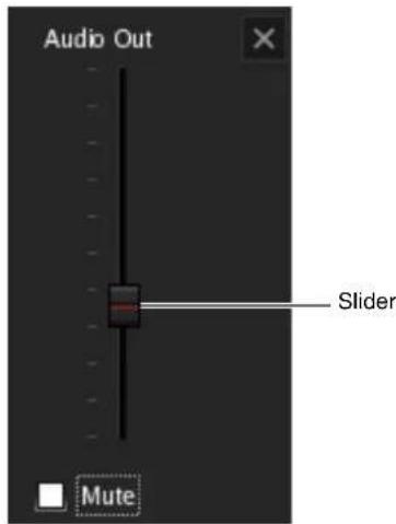 Audio Out Slider Mute