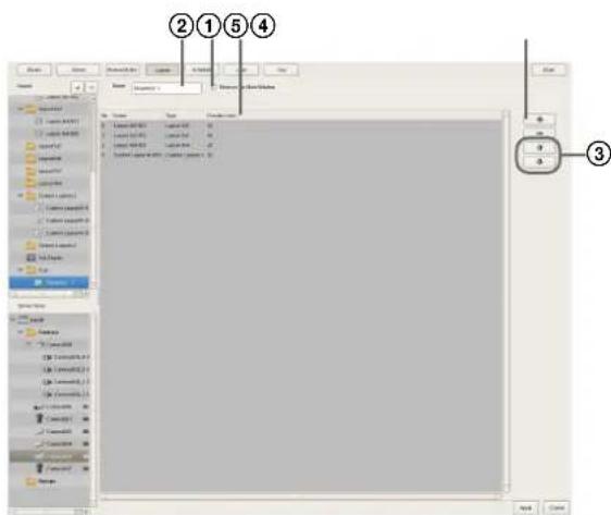 Screenshot of a software interface with labeled steps and component panels, showing file paths and status indicators.