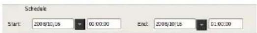 SONY NSR1100 - When schedule for a specific date and time: - 1