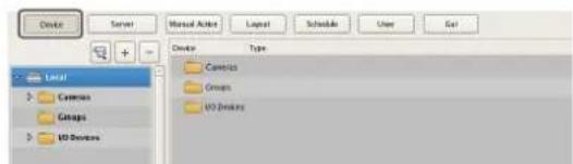 Device Server Manual Active Layout Schedule User Get Local Common Groups VD Devices Device Type Commons Groups VD Devices