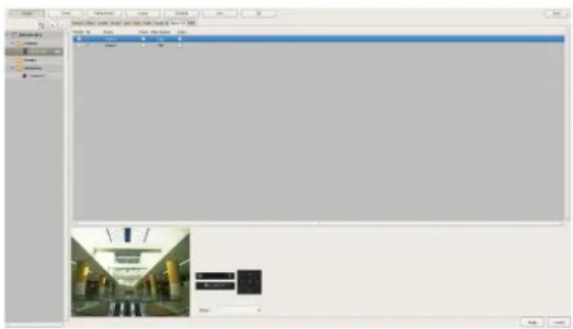 Screenshot of a photo editing software interface with tool panels, preview window, and image thumbnails