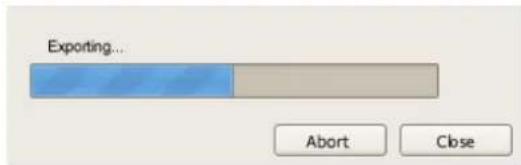 Exporting... Abort Close