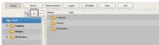 Device Server Named Active Layout Schedule User Set + - Device Type Cavens Groups IO Boxes