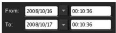 From: 2008/10/16 To: 2008/10/17 00:10:36 00:10:36