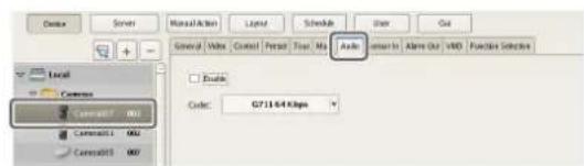 Device Server Manual Action Layout Schedule User Out General: Vbox Context Persist Tour: My Audio Enter to Alarm Out VDD Function Selects Enable Code: G711-64 Kbps