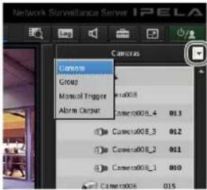Network Surveillance Server IPELA Camera Group Manual Trigger Alarm Cursor Camera008_4 013 Camera008_3 012 Camera008_2 011 Camera008_1 010 Camera005 015