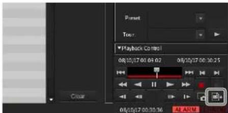 Present Tour: Playback Control 08/10/17 00:09:02 08/10/17 00:10:25 Clear 08/10/67 00:30:36 AL ARM