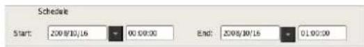 SONY NSR1100 - When event/alarm action for a specific date and time: - 1