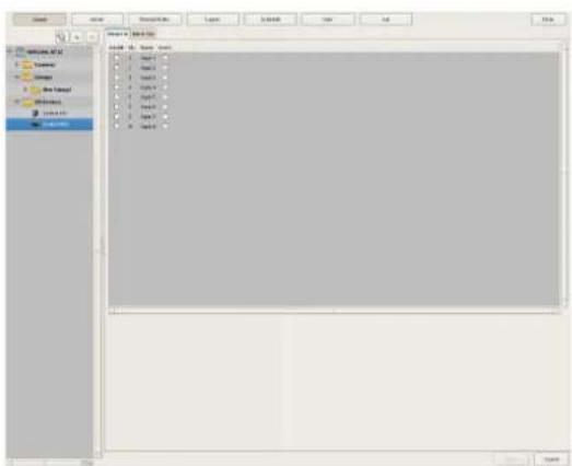 Screenshot of a software interface showing a blank canvas with menu options and toolbars in Chinese.