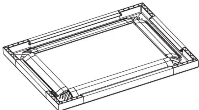Draper 253219 projection screen 253219 - Frame Preparation - 6
