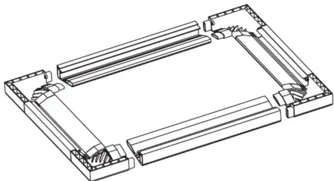 Draper 253219 projection screen 253219 - Frame Preparation - 5