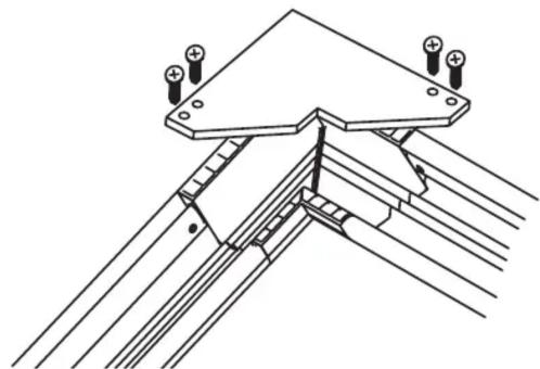 Draper 253219 projection screen 253219 - Corner Reinforcement - 1