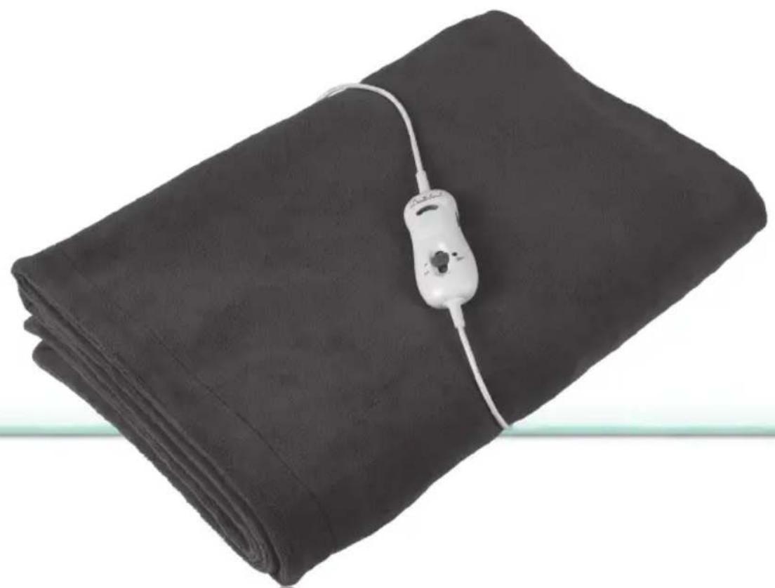 Folded black fabric with a white medical or electronic device attached at the top (no text or symbols visible)