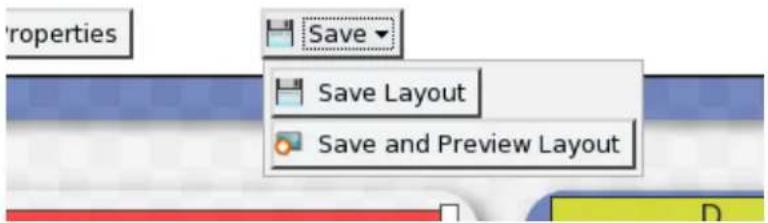 properties Save Save Layout Save and Preview Layout