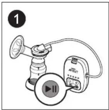 PHILIPS AVENT SCF902 - To pause pumping - 1