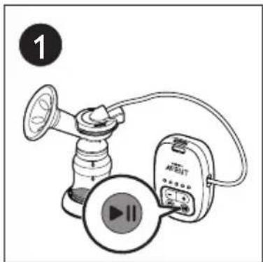 PHILIPS AVENT SCF902 - 暂停吸乳功能 - 1