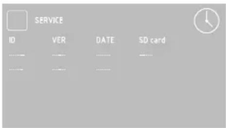 SERVICE ID VER DATE SD card ............ ............ ............