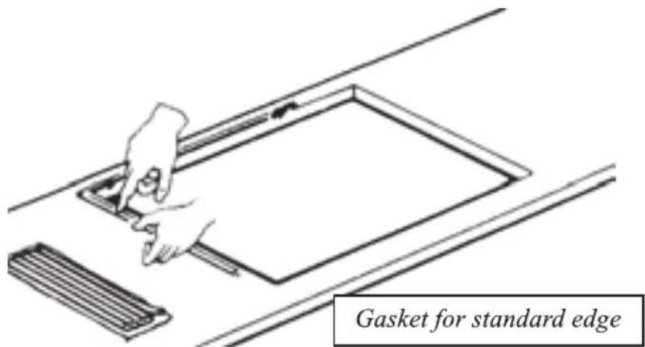 Gasket for standard edge