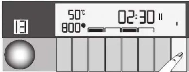 13 50°C 800° 02:30" ,