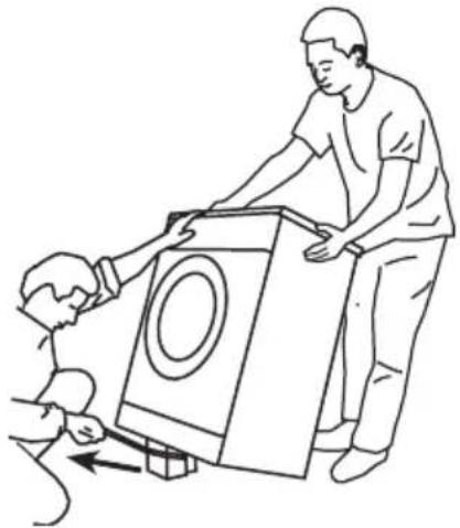 GRUNDIG GWN 47230 - Removing packaging reinforcement - 1