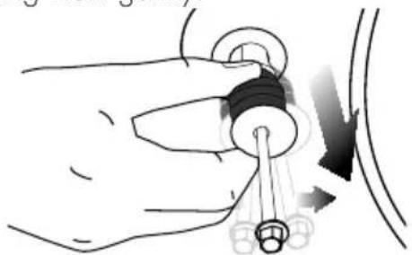 GRUNDIG GWN 47230 - Removing the transportation locks - 4