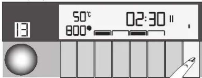 13 50°C 800° 02:30" ,