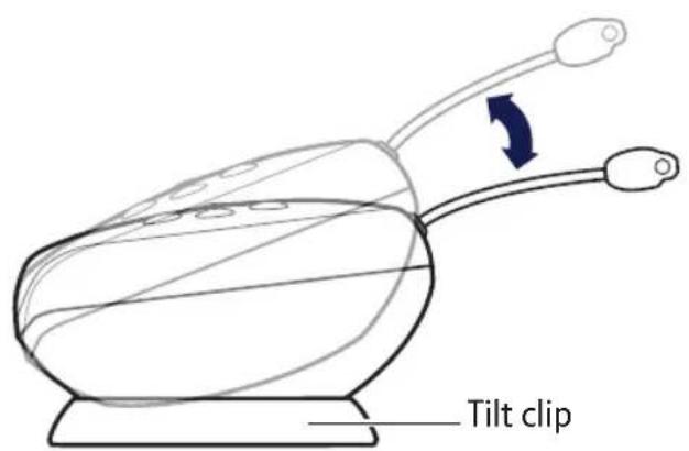 British Telecom Digital Baby Monitor 350 Lightshow - Using the tilt clip - 1