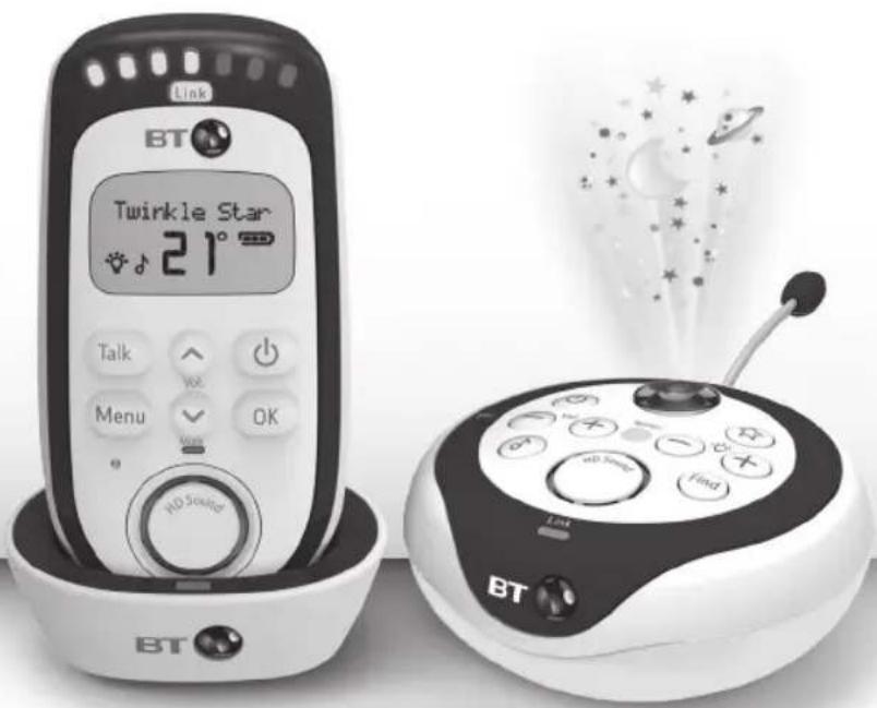 British Telecom Digital Baby Monitor 350 Lightshow - User Guide - 1