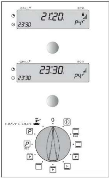 GRILL+ 21:20. G 23°30 pyr GRILL+ 23°30. G 23°30 pyr EASY COOK 0 P ECO P ECO