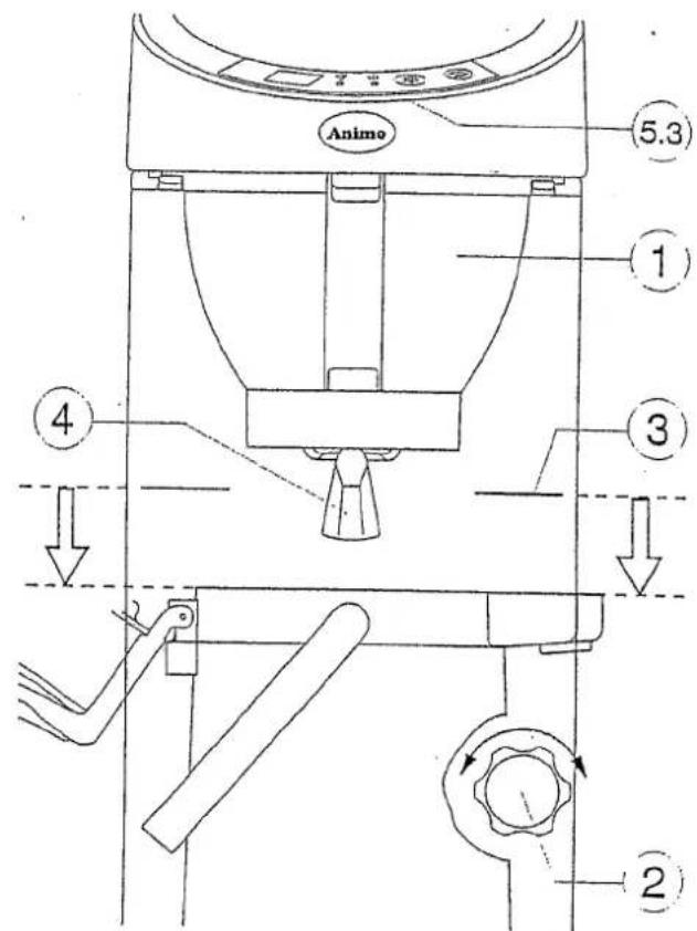 Animo MT200v - Højdejustering af MT200v - 1